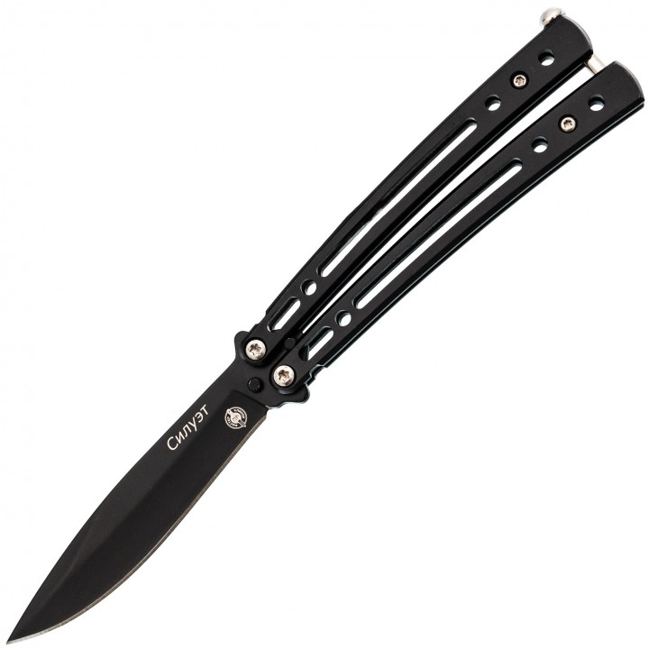 Нож-бабочка (балисонг) Силуэт, черный