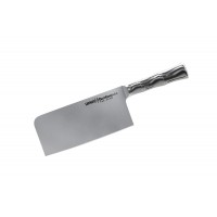 Топорик кухонный для рубки мяса Samura Bamboo - SBA-0040, сталь AUS-8, рукоять сталь, 180 мм