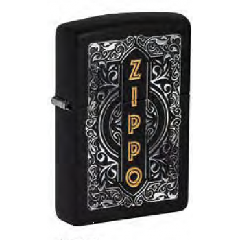 Зажигалка ZIPPO Classic с покрытием Black Matte, латунь/сталь, черная