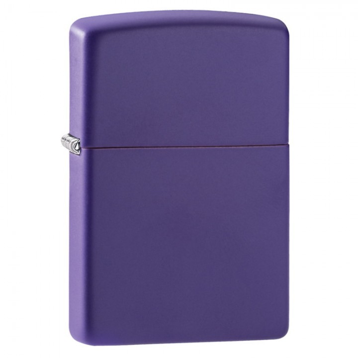Зажигалка ZIPPO Classic с покрытием Purple Matte, латунь/сталь, фиолетовая, матовая, 36x12x56 мм