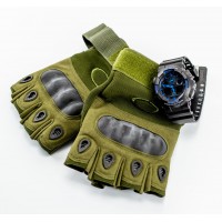 Тактические  перчатки без пальцев, армейские , размер L