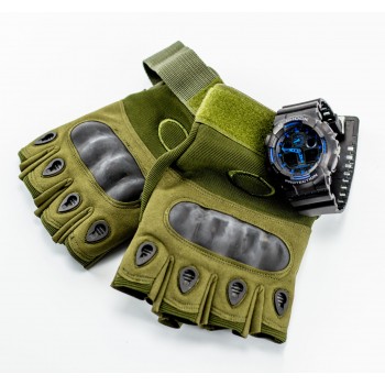 Тактические  перчатки без пальцев, армейские , размер L