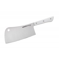 Нож-топорик кухонный для мяса Samura "HARAKIRI" (SHR-0040W) 180 мм, сталь AUS-8, рукоять ABS пластик, белый