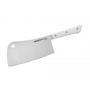 Нож-топорик кухонный для мяса Samura "HARAKIRI" (SHR-0040W) 180 мм, сталь AUS-8, рукоять ABS пластик, белый