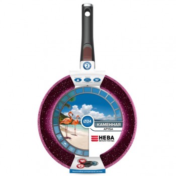 сковорода НМП Аруба 24см антипр.покр. литой алюминий съемная ручка