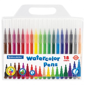 набор фломастеров BRAUBERG Premium classic 18цв