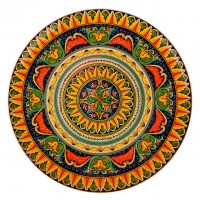 блюдо NOUVELLE HOME Arabesque круглое 27х27см фарфор желтый