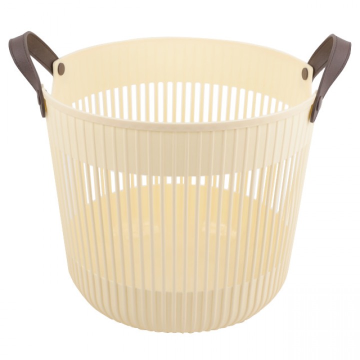 корзина TODELIA 41х41х38см 15,2л пластик, ТПР-резина белая