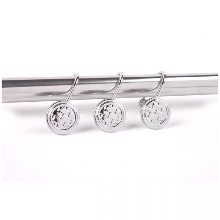 кольца для занавесок OFELIS Кирпичики 12шт металл хром