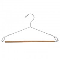 вешалка TODELIA 24см универсальная для легкой одежды c антискользящей перекладиной металл, дерево