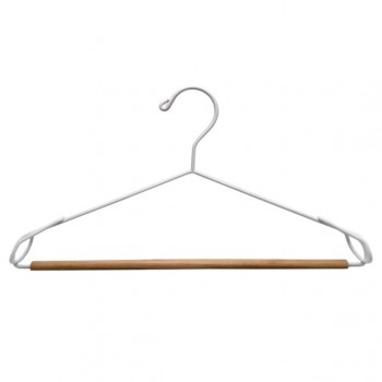 вешалка TODELIA 24см универсальная для легкой одежды c антискользящей перекладиной металл, дерево