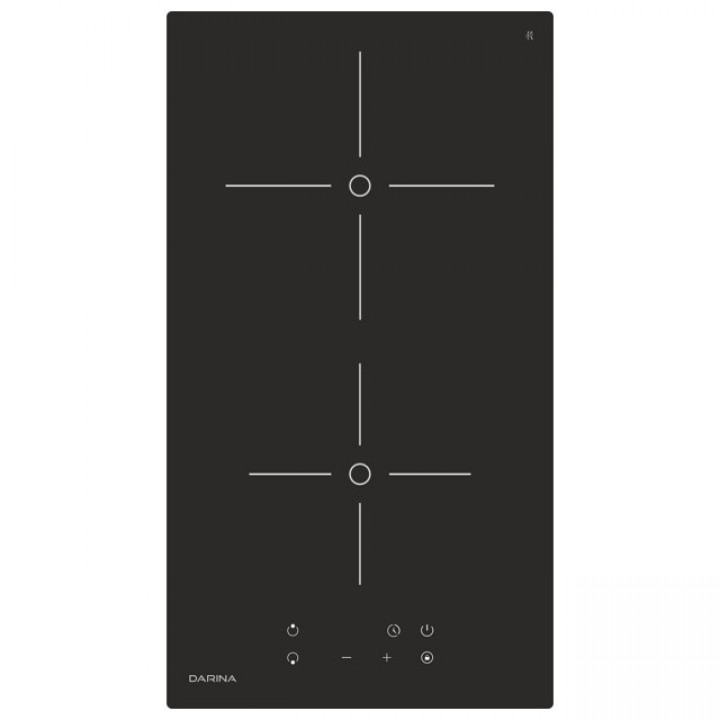 поверхность электрическая DARINA PL E545B 2 конфорки 28,8х52см стеклокерамика