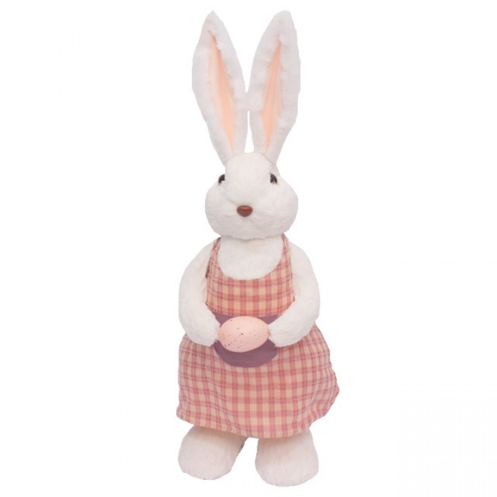 садовая декоративная фигура Кролик с яйцом SY231502A