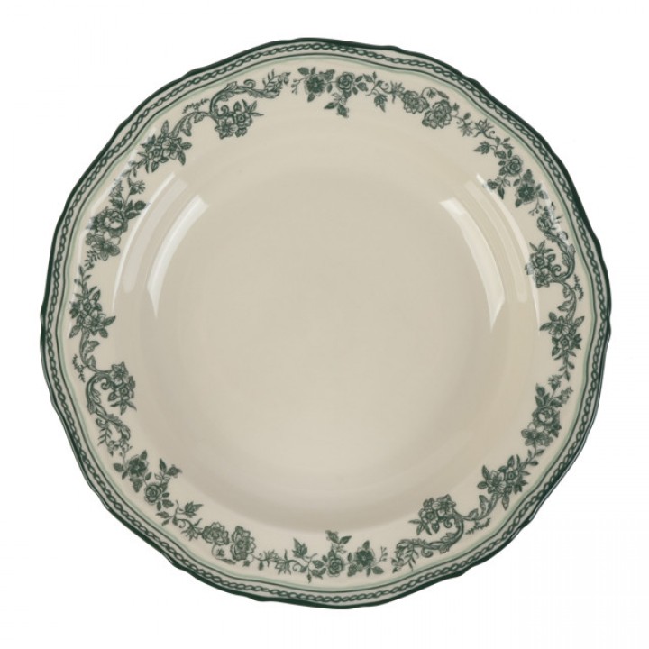 тарелка TODELIA Усадьба 22,7см глубокая костяной фарфор