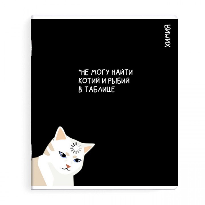 тетрадь Химия 48 л А5+ 60 г/кв.м клетка мягкий переплёт скоба