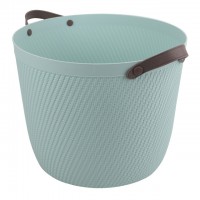 корзина TODELIA 32,8х32,8х27см 18л пластик, ТПР-резина голубая