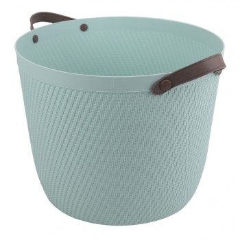 корзина TODELIA 32,8х32,8х27см 18л пластик, ТПР-резина голубая
