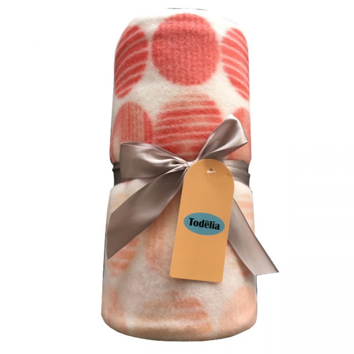 плед TODELIA 140х180см розовый, арт.EDPP01peas