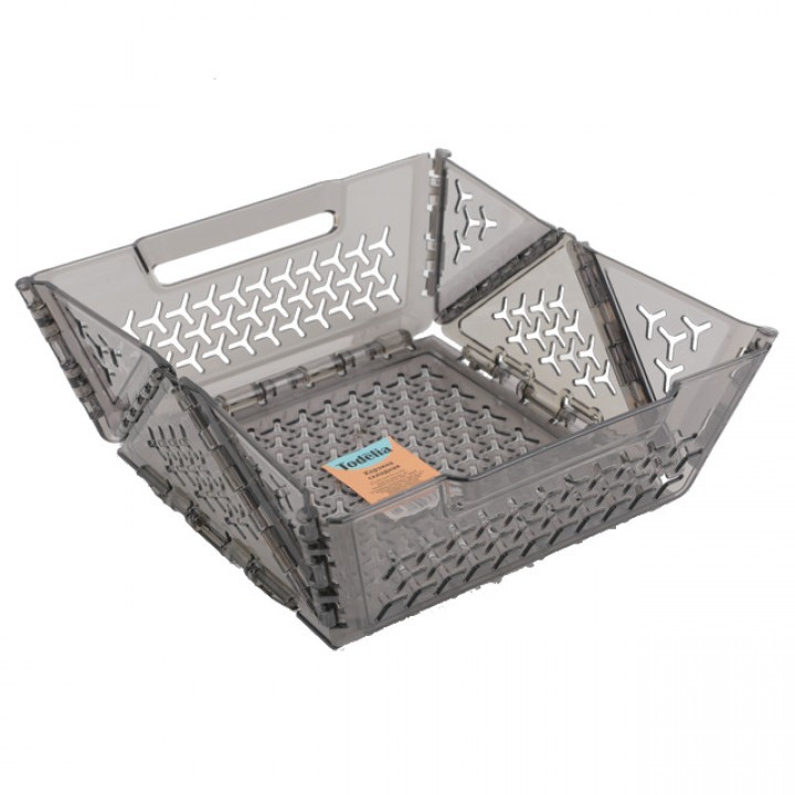 корзина TODELIA складная 6л 27х24,5х9,5см пластик серая