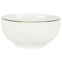 салатник KOOPMAN Золотой обод 10см 0,2л фарфор белый