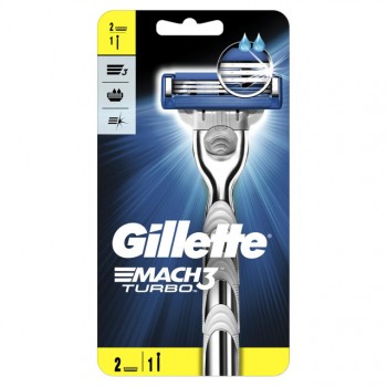 станок для бритья GILLETTE Mach3 Turbo 3D + 1 кассета 3 лезвия