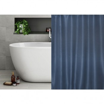 занавеска для ванной VITARTA 180х180см полиэстер темно-синяя