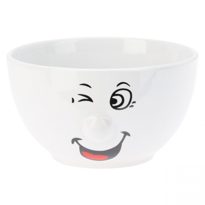 тарелка KOOPMAN Smile 13,2см глубокая керамика в ассортименте