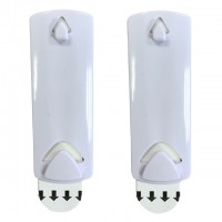 крючок самоклеящийся JETSERVICE для рам белый с твердыми петлями до 1кг 2 шт