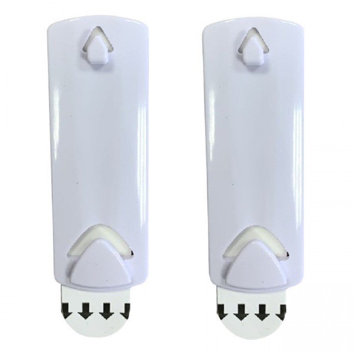 крючок самоклеящийся JETSERVICE для рам белый с твердыми петлями до 1кг 2 шт