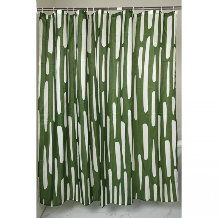 занавеска для ванной VITARTA 180х180см полиэстер зеленая
