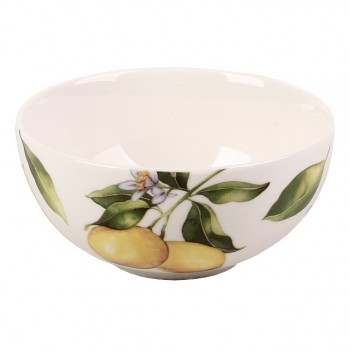 салатник TODELIA Лимоны 12,4см 0,3л костяной фарфор