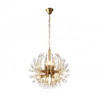 люстра подвесная ESCADA Tugela 9х40Вт Е14 хрусталь золото