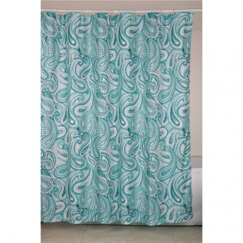 занавеска для ванной VITARTA 180х180см полиэстер голубая