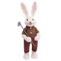 садовая декоративная фигура Кролик с лопатой SY231507A