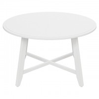 стол журнальный NEO 3 900х900х480мм белый матовый МДФ/бук