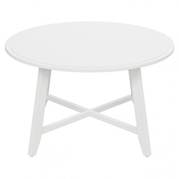 стол журнальный NEO 3 900х900х480мм белый матовый МДФ/бук