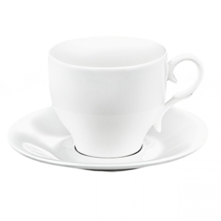 чашка с блюдцем WILMAX 220мл фарфор белый