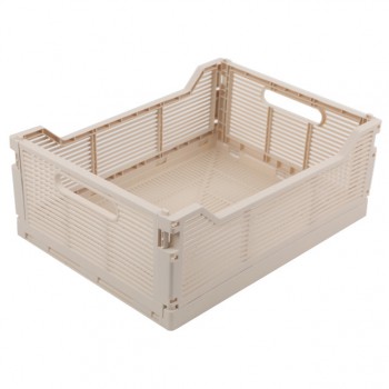 корзина TODELIA складная 40х30х15,5см 18,6л пластик бежевая