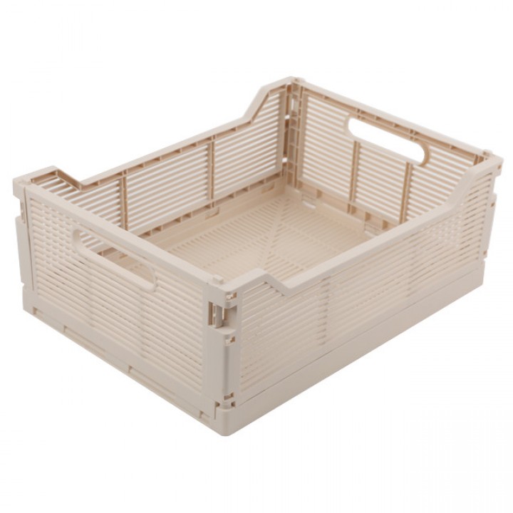 корзина TODELIA складная 40х30х15,5см 18,6л пластик бежевая