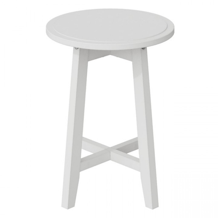 стол журнальный NEO 1 350х350х450мм белый матовый МДФ/бук