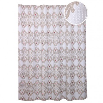 занавеска для ванной VITARTA Serenity 180x200см полиэстер бежевая