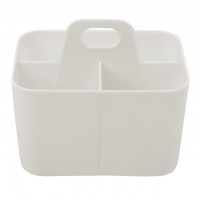 органайзер TODELIA 3 секции 15х10,8х13,5см пластик белый