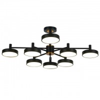 люстра потолочная ESCADA Siri LED 8х12Вт черная