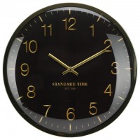 часы настенные KOOPMAN 300мм черный металл