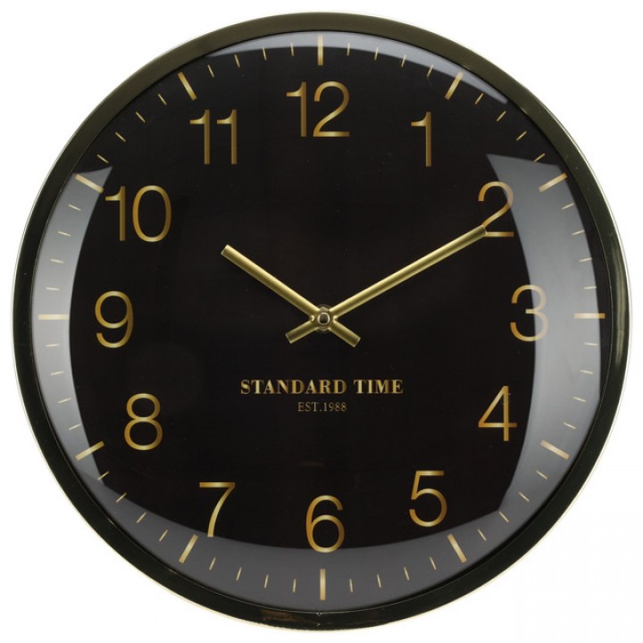 часы настенные KOOPMAN 300мм черный металл