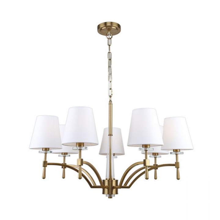 люстра подвесная ESCADA Suite 7х40Вт Е14 хрусталь бронза