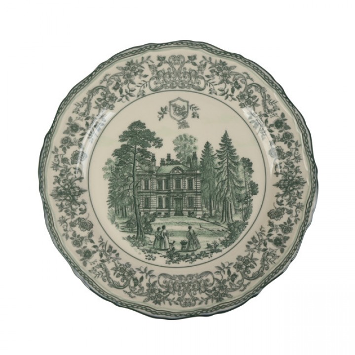 тарелка TODELIA Усадьба 26,7см обеденная костяной фарфор