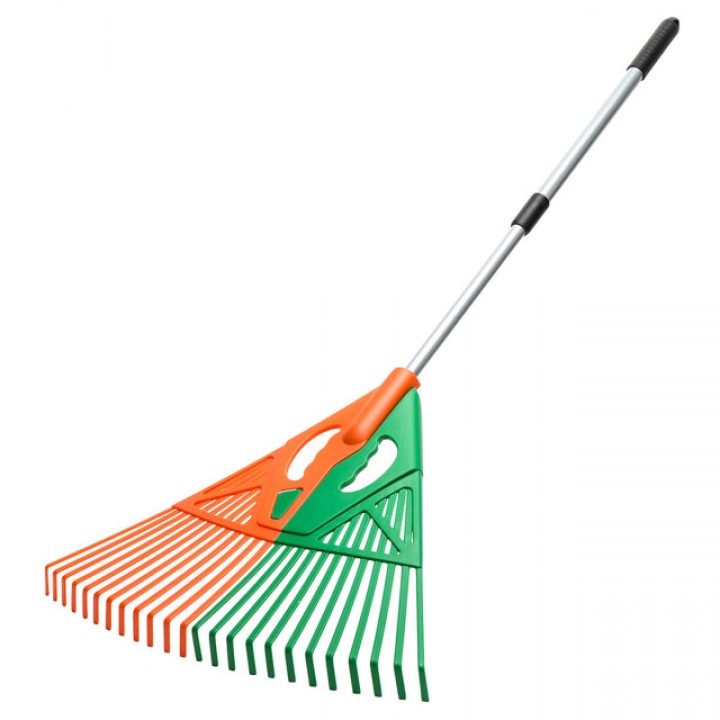 грабли веерные пластинчатые MAXITERRA 24 зуба телескопические разборные