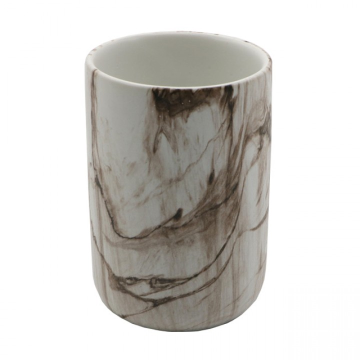стакан для зубных щеток VITARTA Marble sand керамика бежевый