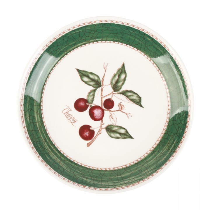 тарелка TODELIA Летняя 21,5см десертная костяной фарфор